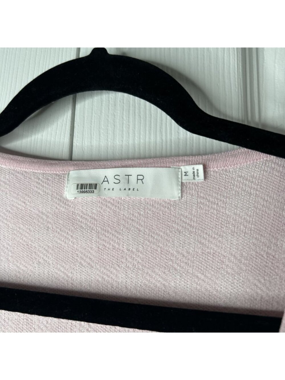 ASTR The Label Skipper Pink White Knit Lace-Up Crop Top Women's Size Medium M - Picture 5 of 9